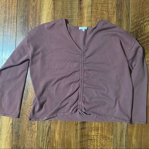 Love Tree Rosewood Long Sleeve Shirt